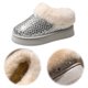 thumbnail image 5 of Pantalias Difusas La Casa Botas Nieve para Mujeres Esponjosas Interiores Al Aire Libre, 5 of 9
