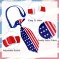 thumbnail image 3 of 3 corbatas ajustables para perro del 4 de julio, con diseño patriótico, con la bandera de EE. UU., accesorios de aseo para gatos, para disfraces de niña y niño., 3 of 5