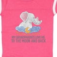 thumbnail image 4 of Inktastic My Grandparents Loves Me to the Moon and Back Elephants Boys or Girls Baby Bodysuit, 4 of 5