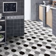 thumbnail image 3 of kurtrusly 20cm*5m/Roll Hexagon Ceramic Tile Sticker Self-Adhesive Waterproof PVC Film Wallpaper, 3 of 6