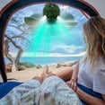 thumbnail image 2 of Qifang 3-in-1 Camping Fan with LED Lantern, 10400mAh Rechargeable Battery Tent Fan, 3 Speeds Timer Remote Control Hanging Fan for Outdoor BBQ RV Home, 2 of 13