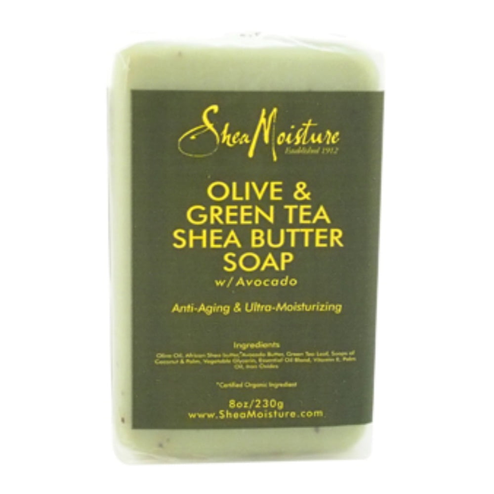 olive and green tea shea butter soap