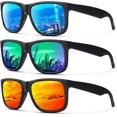 thumbnail image 1 of Shiyou-Lunettes de Soleil Polarisées pour Hommes et Femmes, Rétro avec Protection UV pour Pêche, Course, Conduite, 3 Packs, 1 of 4