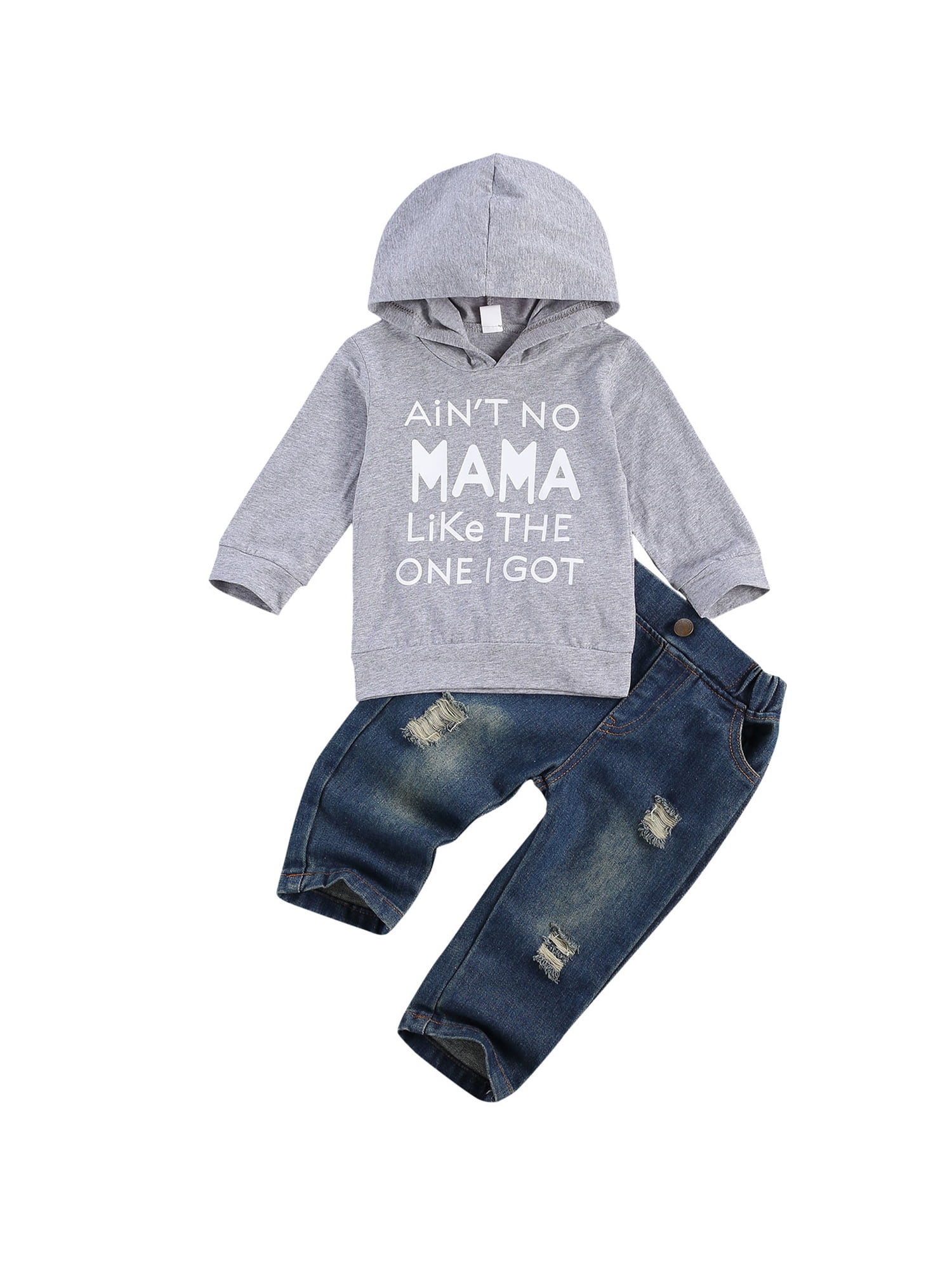Toddler Baby Boy Outfits Hoodie Sweatshirts & Jeans Clothes Set Fall Winter 6 9 12 18 24 Months