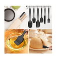 thumbnail image 3 of Set 12 Utensilios Silicona Cocina Palas Espátulas Repostería Lab.G Negro, 3 of 5