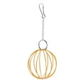 thumbnail image 5 of Cheers.US 8.5cm Hanging Wire Ball Hamster Rabbit Guinea Pig Pet Toy Food Feeder Dispenser,Pet Accessory, Ball Shape, Hollow, Food Feeder, 5 of 8