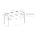 thumbnail image 4 of Manor Park 64" Storage Desk & Hutch with Keyboard Drawer- Birch, 4 of 8