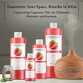 thumbnail image 3 of Strawberry Fragrance Oil 4 fl. oz. Scented Oil for DIY Soap Making, Candles, Bath Bombs, Body Butters. Used In Aromatherapy Diffusers, Burners and Warmers. Great Addition To Lotions and Creams., 3 of 9