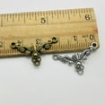 thumbnail image 3 of U8MO 20/60/100pcs Antique Silver Charms Pendant Connector For Jewelry Making 26*15mm-Antique silver-20pcs, 3 of 5