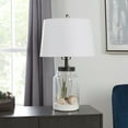 Mainstays Fillable Glass Jar Table Lamp Base, Black
