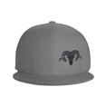 thumbnail image 3 of DouZhe Flat Brim Cap Snapback Hat, Ram Goat Zentangle Prints Adjustable Gray Adult Baseball Cap, 3 of 6