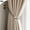 Gray, variant on 2 Pc Pearl Curtain Tieback Gray, Woven Cord Curtain Holdback with Faux Pearl Accents, Adjustable Drapery Tie Strap for Living Room Bedroom