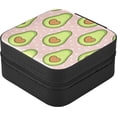 thumbnail image 3 of Coolnut Avocado Jewelry Box for Women Girls,PU Leather Travel Jewelry Organizer Portable Jewelry Storage Holder for Earrings Rings Necklaces Bracelets Women Gifts, 3 of 7