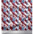 thumbnail image 1 of Soimoi Velvet Fabric Brush Stroke Abstract Printed Fabric 1 Yard 58 Inch Wide, 1 of 3
