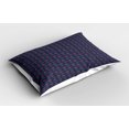 thumbnail image 2 of Ambesonne Abstract Pillow Sham 2 Pack, Celestial Circles, 26"x20", Eggplant Slate Blue, 2 of 3