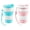 Pink & Blue, variant on 2 Pack Collapsible Silicone Travel Coffee Cups, Leak Proof Flip Lid Foldable Water Mug with Carry Lanyard, Portable Heat Insulation Reusable Cup for Camping Hiking Outdoor Travel Daily Commute