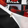 thumbnail image 4 of Castle Fairy Multi-Style Red Basketball Collage Twin Duvet Cover, Sports Silhouette Design Twin Bedding, Red Black White,Black Reversible,2pcs,1 Duvet Cover and 1 Pillowcase, 4 of 6