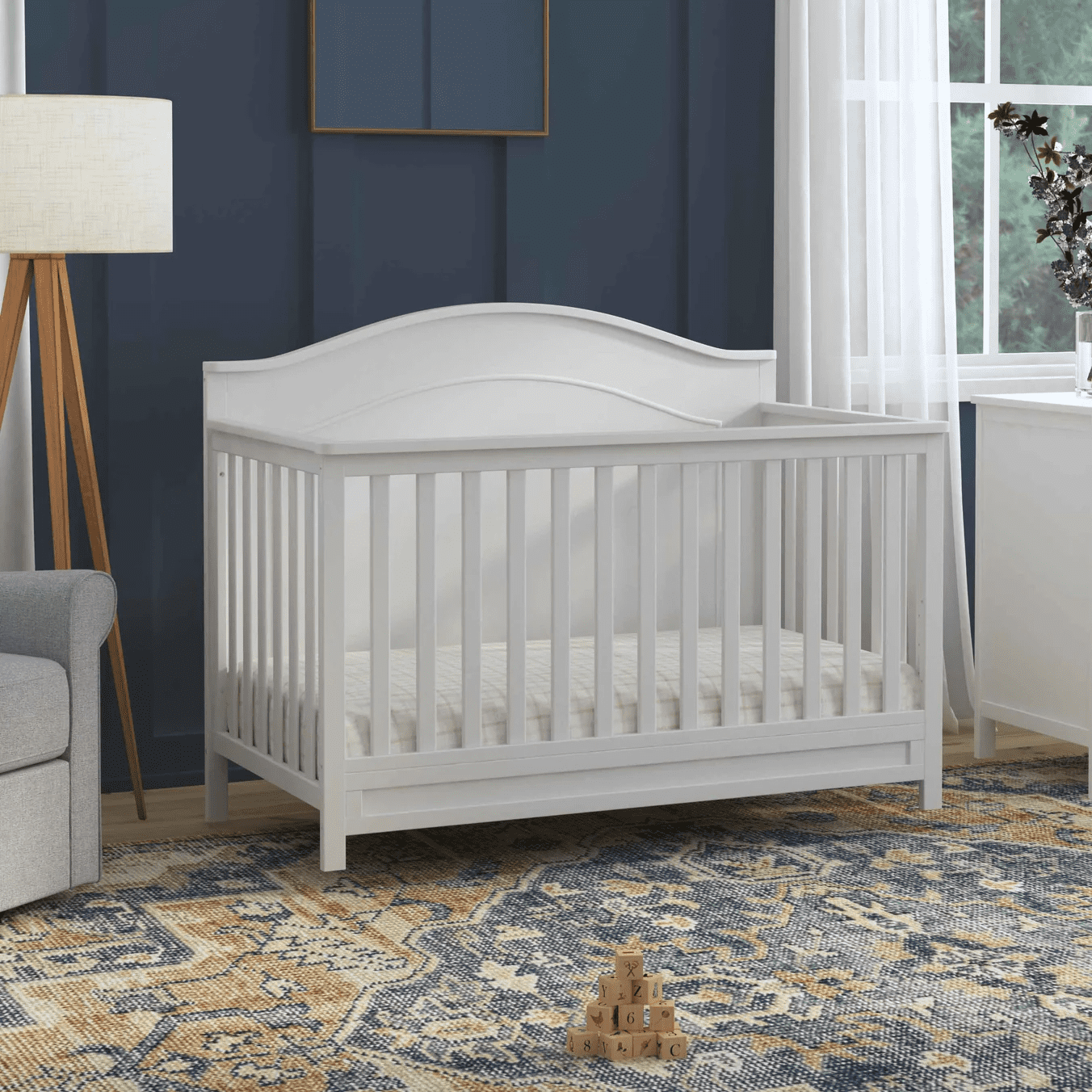 DaVinci Charlie 4 in 1 Wood Convertible Crib in White