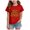 Red, variant on NIEWTR Kid's Short Sleeved Halloween Bow Print T Shirt For Boys and Girls Fall Tee Dailywear Halloween T-Shirt,