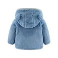 thumbnail image 2 of SILVERCELL Baby Boys Girls Fleece Jacket Winter Warm Zip Up Outwear Infant Hooded Coat with Ear, 2 of 4