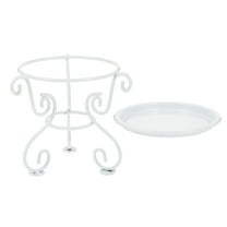 Plants Flower Pot Stand Attractive Plant Stand 14X13CM White