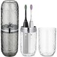 thumbnail image 1 of wonima02 2 Pcs Toothbrush Holders Travel Toothbrush Case Toothbrush Cup with Cover Toothbrush Box for Home Travel, 1 of 1