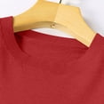 thumbnail image 3 of Guluxicc Sweaters for Women Casual Crewneck Long Sleeve Knit Pullover Sweaters Solid Color Fall Winter Tops Lightweight Outfits, Orange, M, 3 of 6