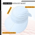 thumbnail image 3 of AirLoni Summer Hats For Women 2 In 1 Women’s Sun Visor Caps Zipper Off Ponytail Friendly Foldable Lightweight One Size 1 pc, 3 of 5