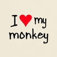 thumbnail image 3 of CafePress - I LOVE MY Monkey Light T Shirt - Men's Classic Graphic T-Shirt, 3 of 4