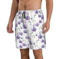 thumbnail image 2 of Logiee Orchids Flowers Print Mens Swim Trunks Quick Dry Board Shorts,Breathable Hawaii Beach Shorts Swimwear Bathing Suits-Large, 2 of 6