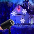 thumbnail image 3 of LED Christmas Light Moving White Snowflake Spotlight 4W LED Landscape Projector Lamp Light for Holiday Christmas Tree Garden Patio Stage House Decoration, 3 of 7