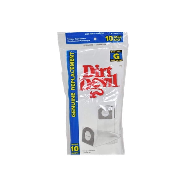 Replacement Part For Dirt Devil Hand Vac Style G Paper Vacuum Bags, (10