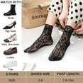 thumbnail image 3 of CAILDANL Lace Ankle Socks For Women - 5Pairs ruffle socks women - Fishnet Ankle Women Socks, 3 of 6