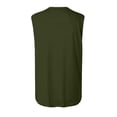 thumbnail image 4 of Gibobby Mens Sleeveless Tank Tops Workout Cut Off Shirts Muscle Gym Pullover Sports Fitness Solid Color Round Neck Casual T Shirts(XXL,AG), 4 of 5