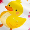 thumbnail image 3 of Cute Duck Shower Curtain Girly Pink Floral Waterproof Bathroom Curtain, Animal Theme Bath Curtain Chic Flowers Shower Curtain Set, Spring Blossoms Bathroom Accessories, 3 of 6