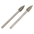 thumbnail image 5 of 2pcs 3mm Shank Diamond Grinding Head Mounted Bit Burrs Diamond Grinding Wheel For Jade Metal Stone Rotary Tool Access 5/6/8mm, 5 of 9
