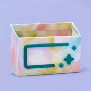 More Than Magic Locker Pencil Cup w/ Led Light - Pastel Marble