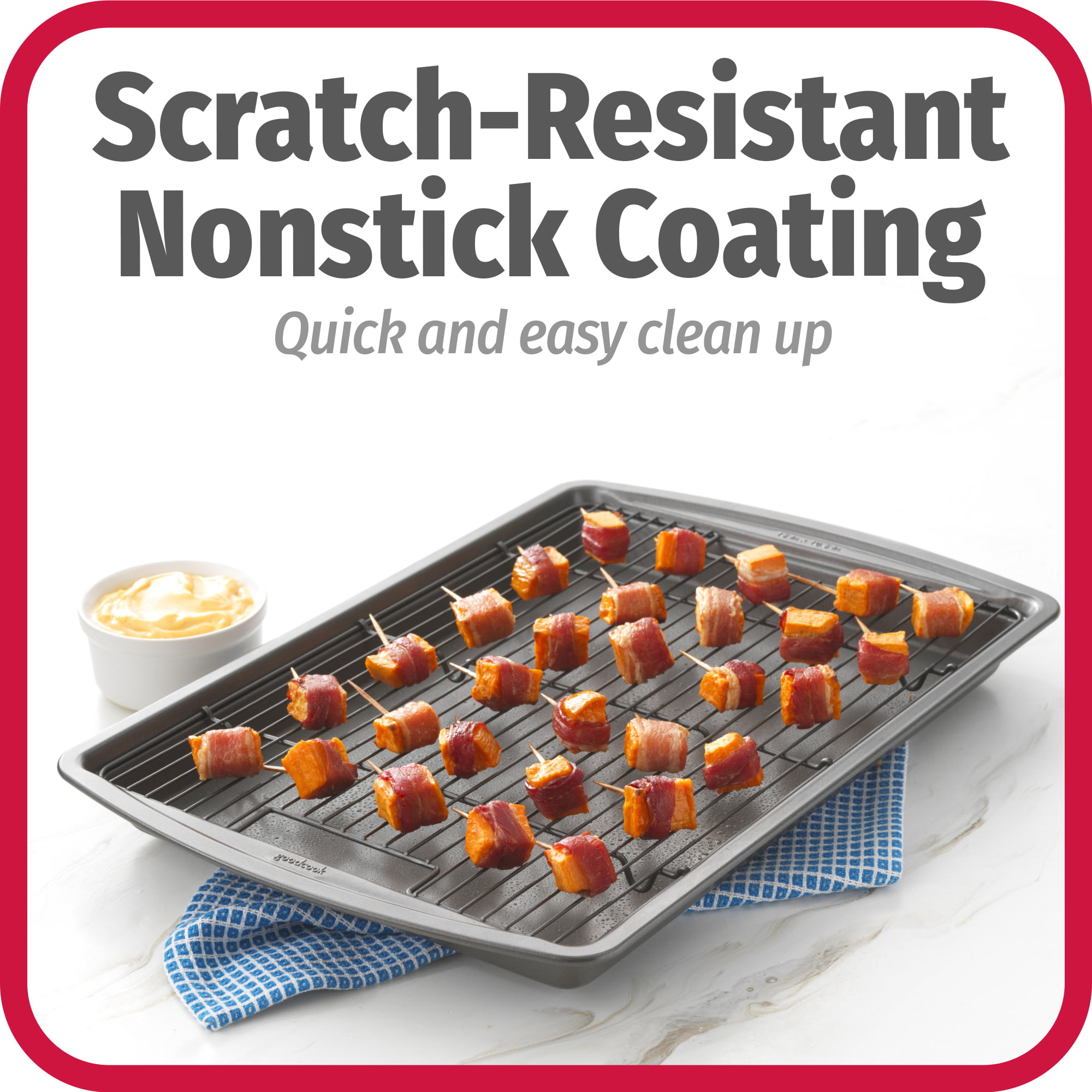GoodCook Everyday Nonstick Quick-Baste Roasting Pan with Locking