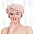 thumbnail image 6 of 2 Pack Microfiber Hair Drying Towels Super Absorbent Turban Hair Towel Cap Head Wrap With Bow Bath Bubble Kids Bubble Bath Products Top Beauty Products for Women Bath for Boys 10years Old Bath Things, 6 of 9