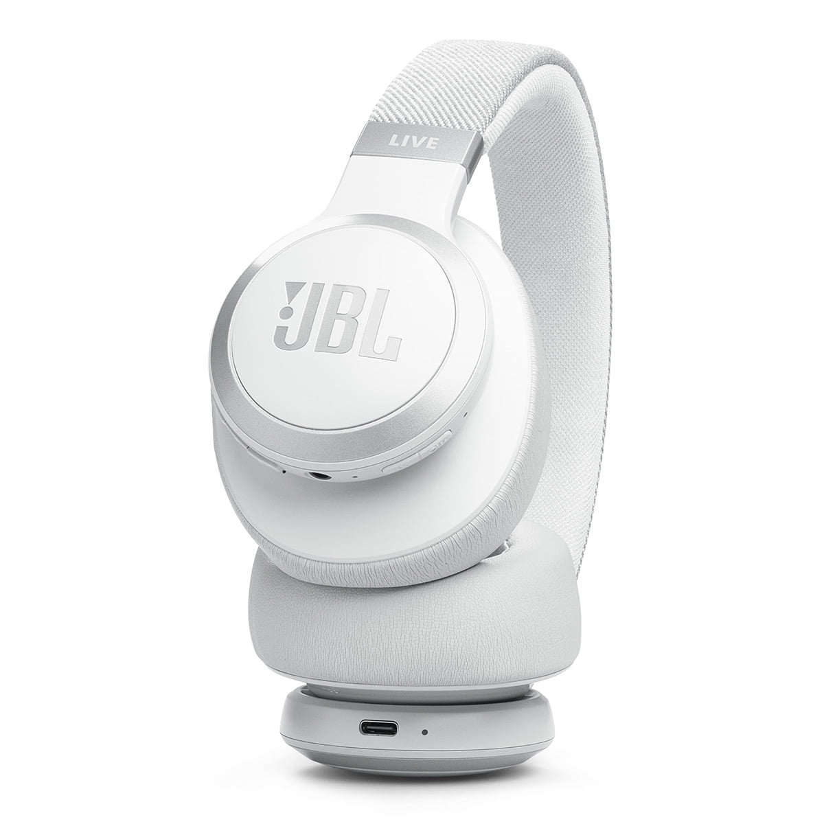 JBL Live 770NC Wireless Over Ear Noise Cancelling Headphone Bundle with gSport Case (White)