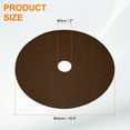 thumbnail image 2 of Uxcell 8pcs Tree Mulch Ring 16.5 Inch Non-Woven Round Tree Protector Weed Barrier Mat Plant Cover Rings for Weed Grass Control Root Protection, Brown, 2 of 7