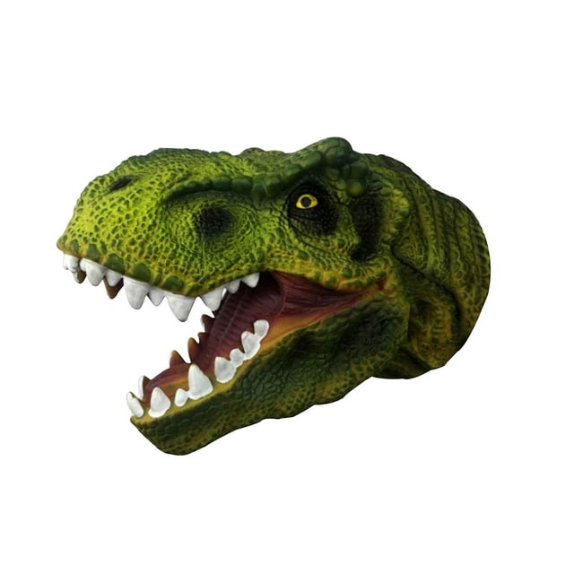 Guante de marioneta de mano, juguete de peluche, simulación de dinosaurio para niños