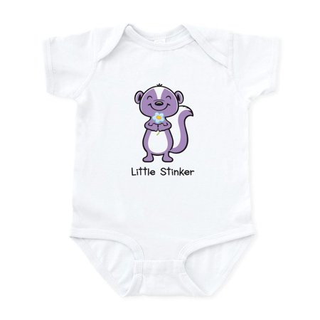 

CafePress - Little Stinker Purple Body Suit - Baby Light Bodysuit Size Newborn - 24 Months