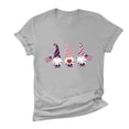 thumbnail image 3 of Pompotops Mode Femme Col Rond Imprimé T-shirt Manches Courtes Blouse Décontractée, 3 of 6