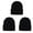 Black, variant on 3Pcs Hats for Men,Acrylic Beanies,Easy to Match Men Hats,Grey