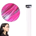 thumbnail image 1 of 50cm Synthetic Sparking Shiny Hair Tinsel Hair Extensions Hair Clip Extensions, 1 of 7