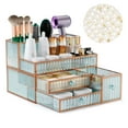 thumbnail image 1 of Organizador de maquillaje Youdepot de vidrio templado para tocador, 1 of 6