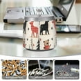 thumbnail image 6 of Yayeee Ashtray with Lid for Cigarette Smokeless Stainless Steel Home Ash Holder, Retro Christmas Forest, 6 of 7