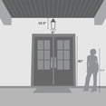 thumbnail image 5 of Hunter - Spring Cove 3-light Matte Black,  , Dimmable, Traditional Style, Rectangle Shaped, for Bedrooms, Bathrooms - 46084, 5 of 7