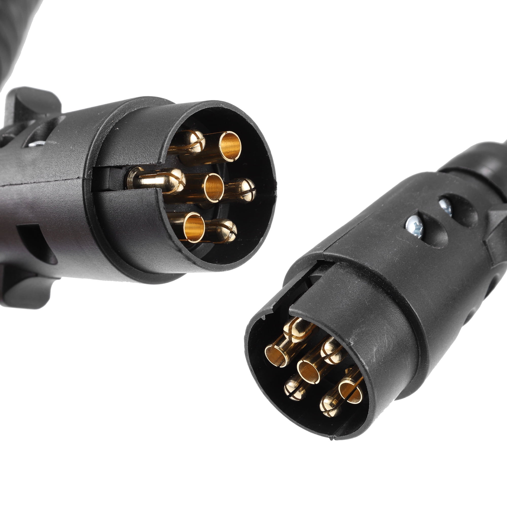Unique Bargains 9.84ft 7Pin Trailer Board Extension Cable with Plug Socket Connector